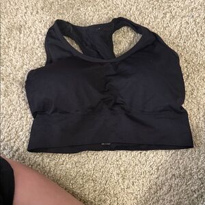 Sleek Black Sports Bra
